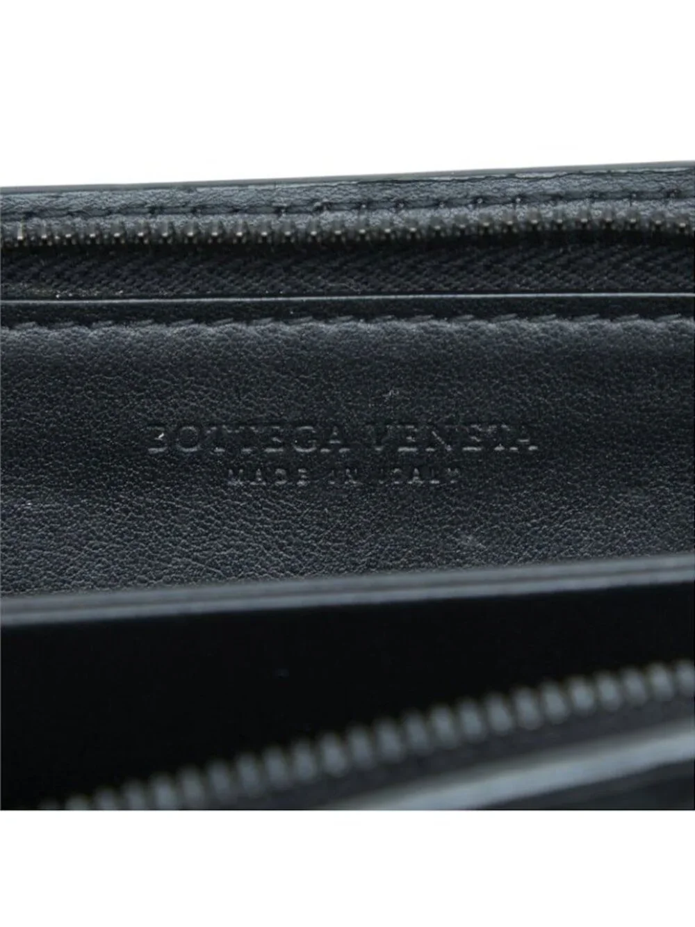 Bottega Veneta Intrecciato Coin Purse Black Leather